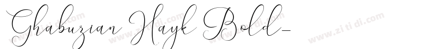 Ghabuzian Hayk Bold字体转换